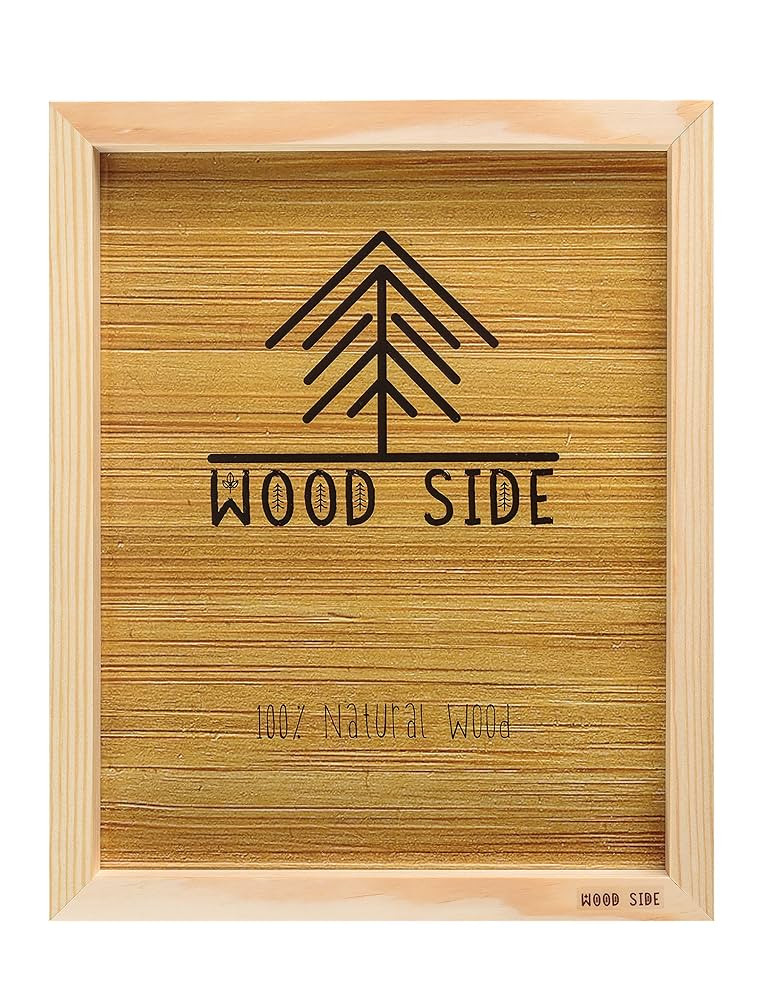 Wood Side Wooden Poster Picture Frame 16x20-100% Natural Eco Unfinished Solid Pine Wood with Thic... | Amazon (US)