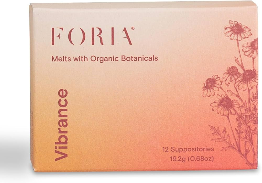 FORIA Vibrance Melts | Organic, All-Natural Moisturizing Vaginal Suppositories with Cocoa Butter ... | Amazon (US)