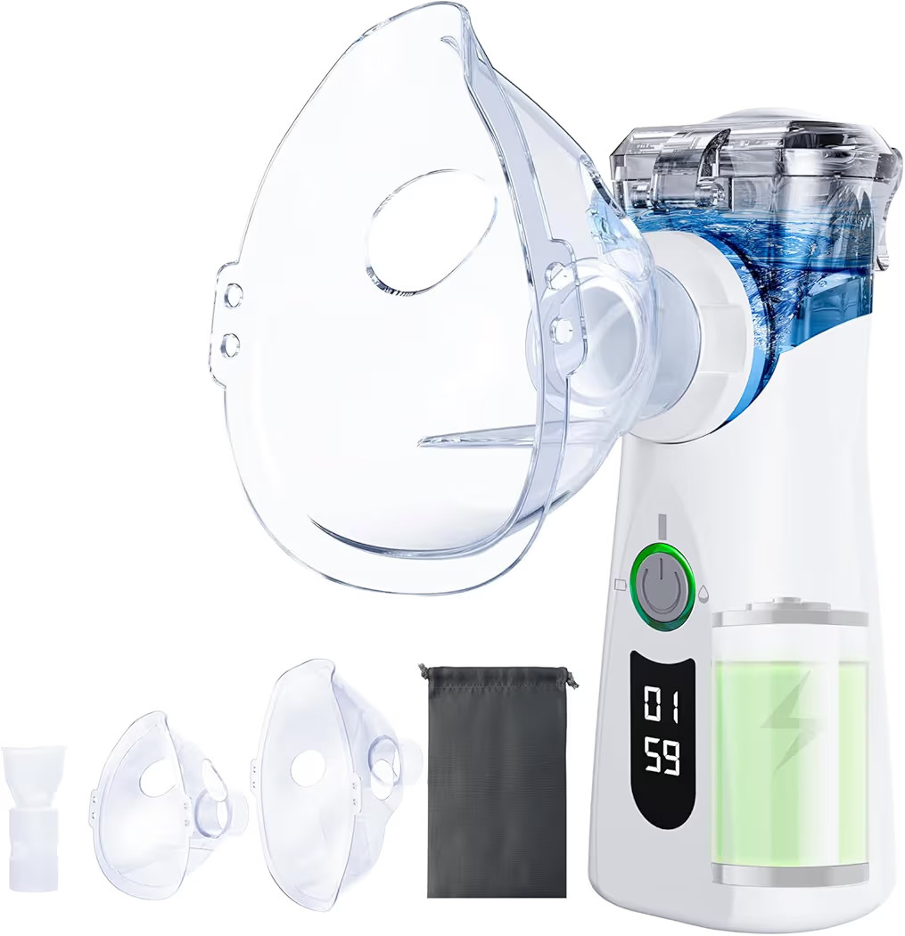 Portable Nebulizer for Adults & Kids - Ultra-Fine Mist, Adjustable Modes, Silent Operation - USB-... | Amazon (US)