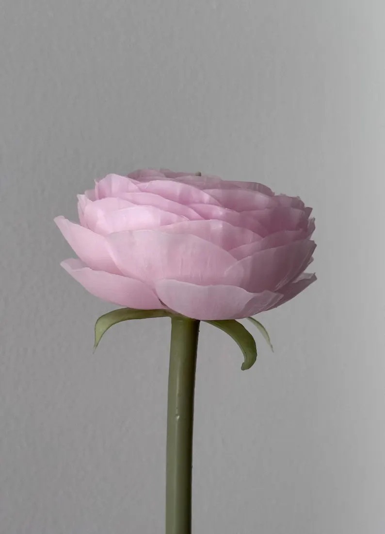 Handmade Beeswax Ranunculus Candle: Unique Flower Gift - Etsy | Etsy (US)