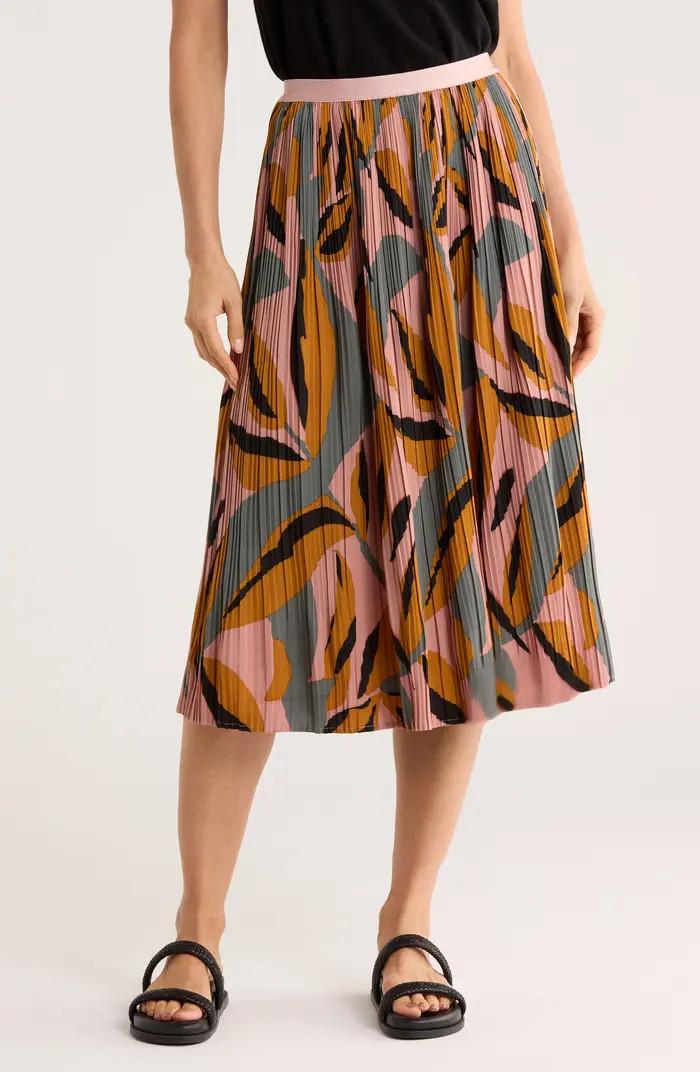 Pleated Midi Skirt | Nordstrom Rack