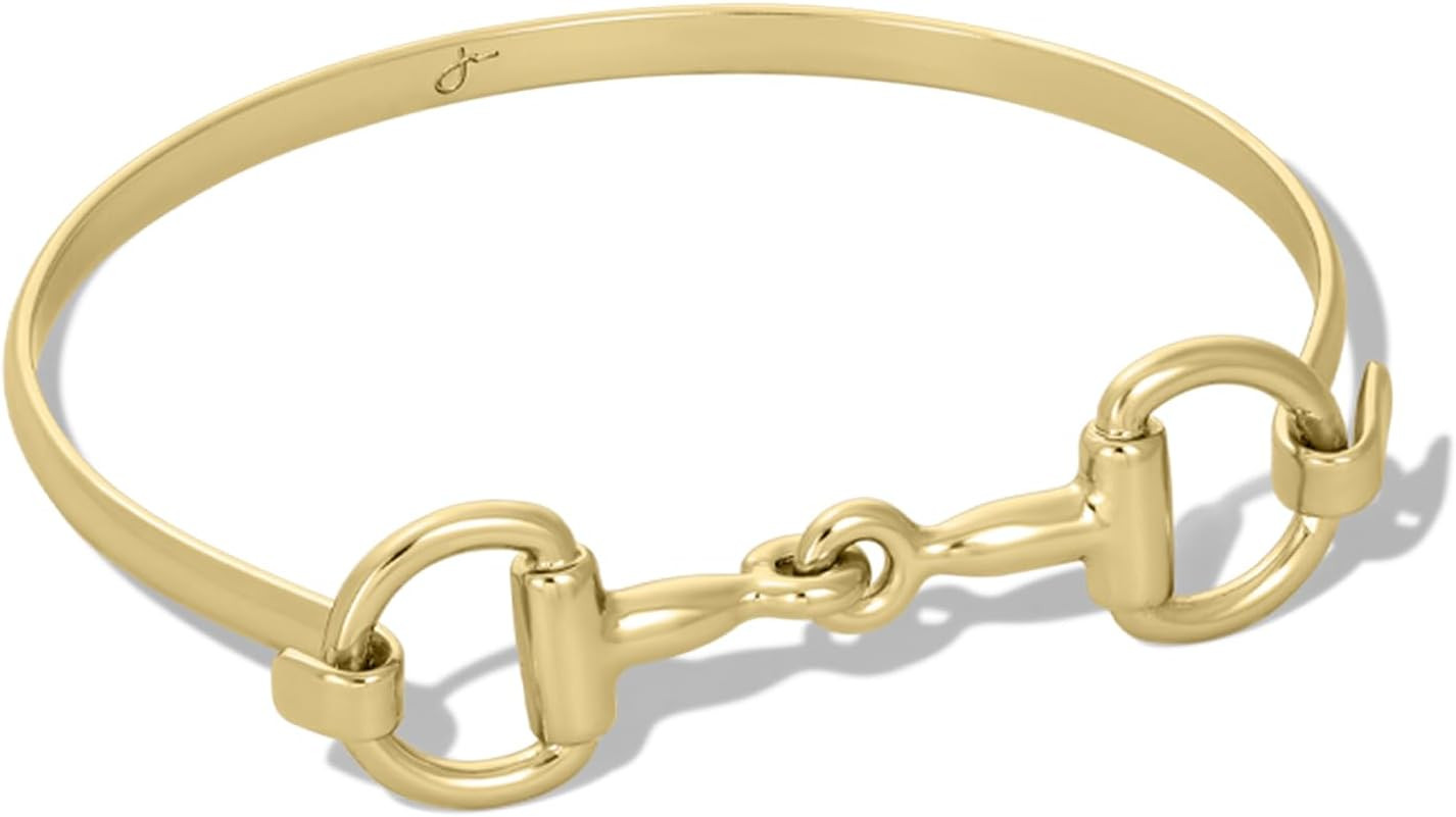 James Michelle Horse Bit Bracelet for Women – 3-Year Color Guarantee – Waterproof, Non-Tarnish, Hypoallergenic, Gold PVD Coated – Great for Beach, Wedding, Gifts | Amazon (US)
