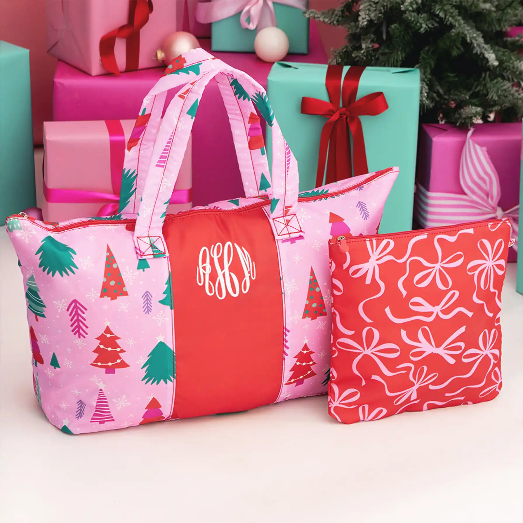 Monogrammed Packable Weekend Duffel Bag | Marleylilly