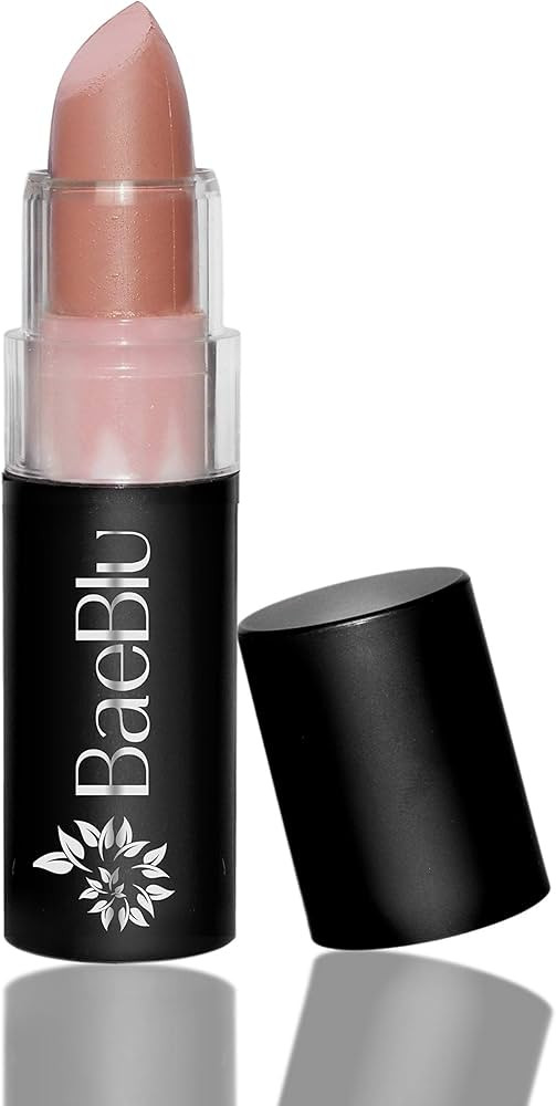 BaeBlu Organic Lipstick 100% Natural Hydrating Antioxidant-Rich, Made in USA, Matte Pink Chai | Amazon (US)