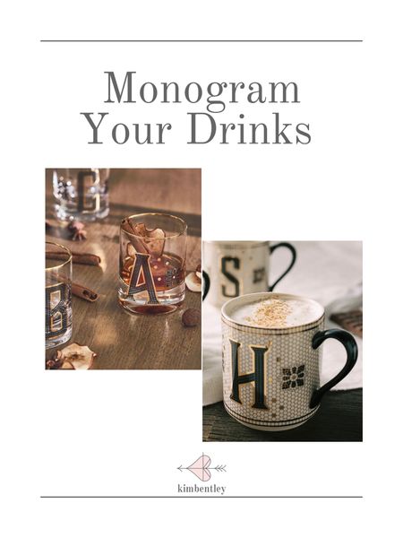 Monogram your drink with glasses and mugs in the bistro tile motif. This Parisian style of the always popular coffee mug is now available in glassware. The perfect gift. Father’s Day gift idea!
kimbentley, bar, glasses, Dad, Anthropologie 

#LTKFindsUnder50 #LTKGiftGuide #LTKHome