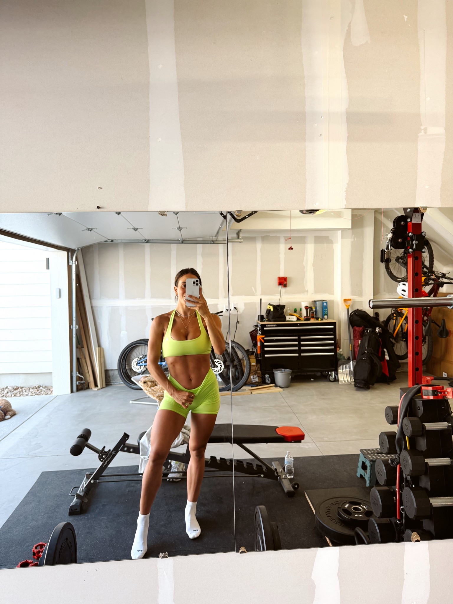 In a large top and a small bottom 