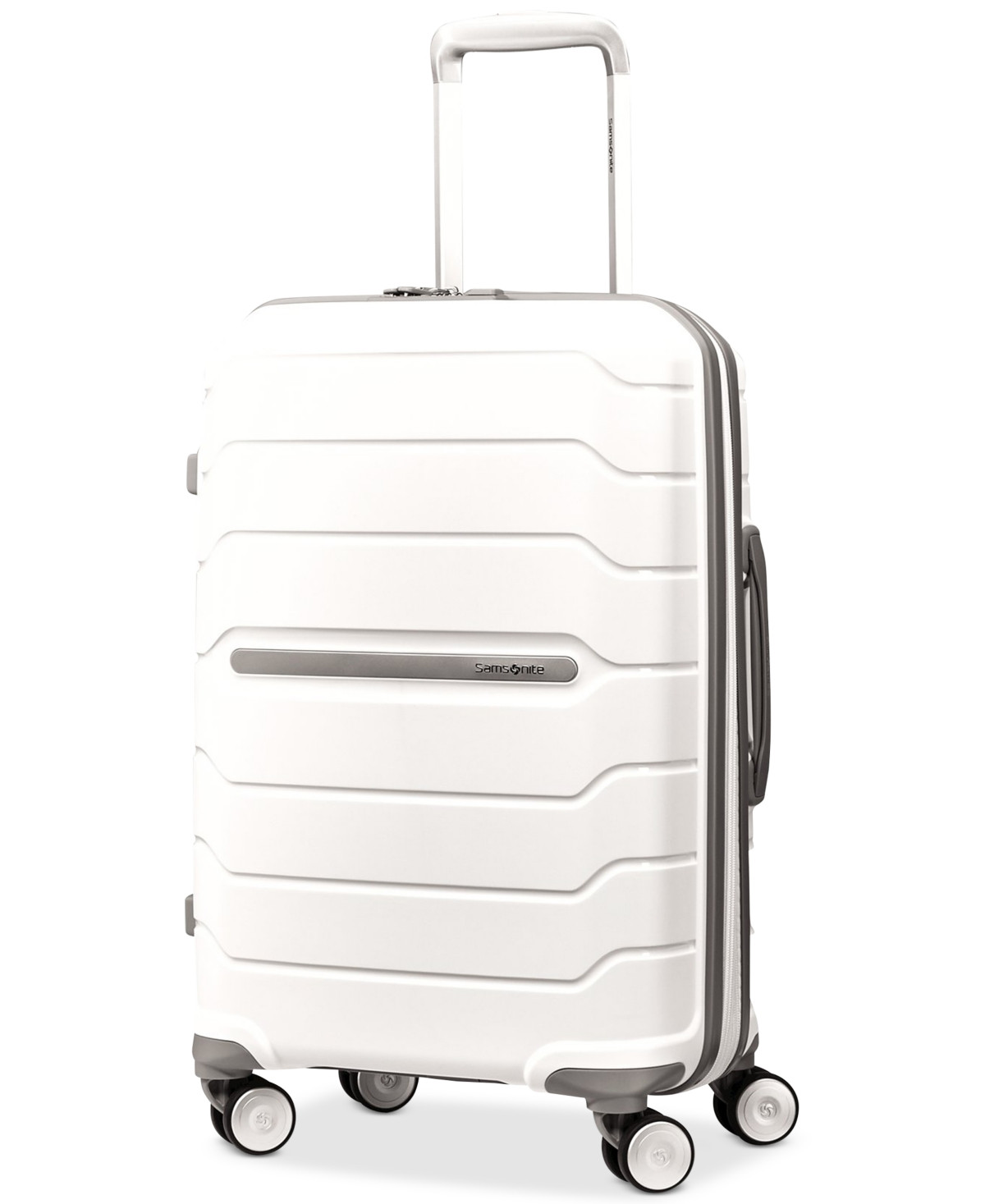 Samsonite Freeform 21" Carry-On Expandable Hardside Spinner Suitcase - White | Macy's