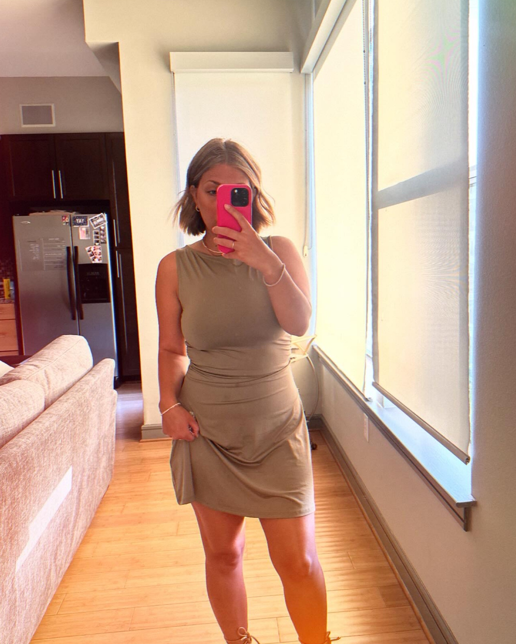 Simple, easy, throw on dress. Sold out of beige, but they have red in stock!

#LTKFindsUnder50