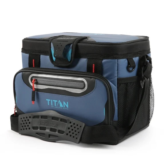 Titan by Arctic Zone 12 Can Zipperless Soft Cooler, 8 Quart, Ocean Blue | Walmart (US)