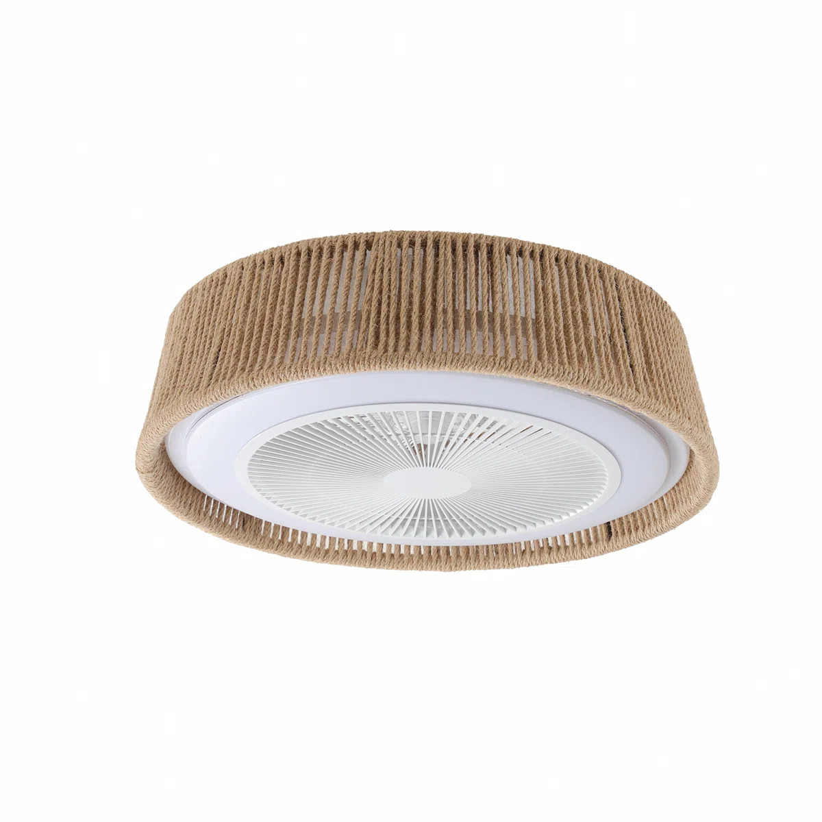 21" Bohemian Braided Ceiling Fan Light, Silent Remote Control With Timing Function, Adjustable Co... | Wayfair North America