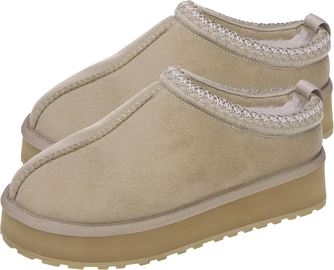 Forfoot Slippers for Women, Platform Slippers Mini Boots Fluffy Slippers Snow Boots for Women, Sl... | Amazon (US)