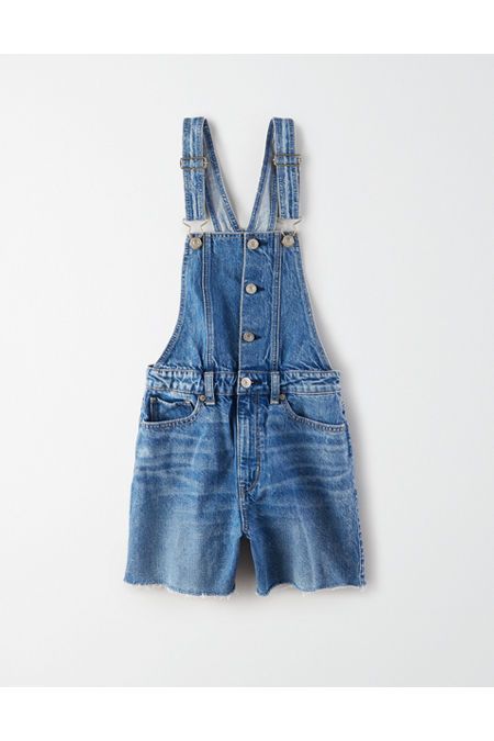 AE Denim Mom Short Overall | American Eagle Outfitters (US & CA)