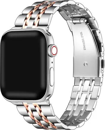 The Posh Tech Rainey Two-Tone Apple Watch® SE & Series 7/6/5/4/3/2/1 Watchband | Nordstrom | Nordstrom