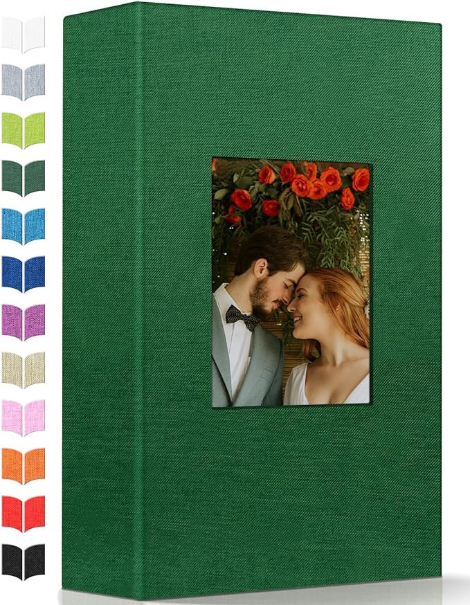 Artfeel Photo Album 4x6 with 300 Pockets,Slip-in Picture Albums,Linen Cover Memory Book with Fron... | Amazon (US)