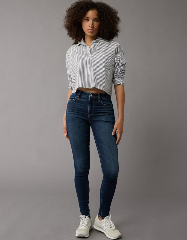 AE Next Level Curvy Super High-Waisted Jegging | American Eagle Outfitters (US & CA)