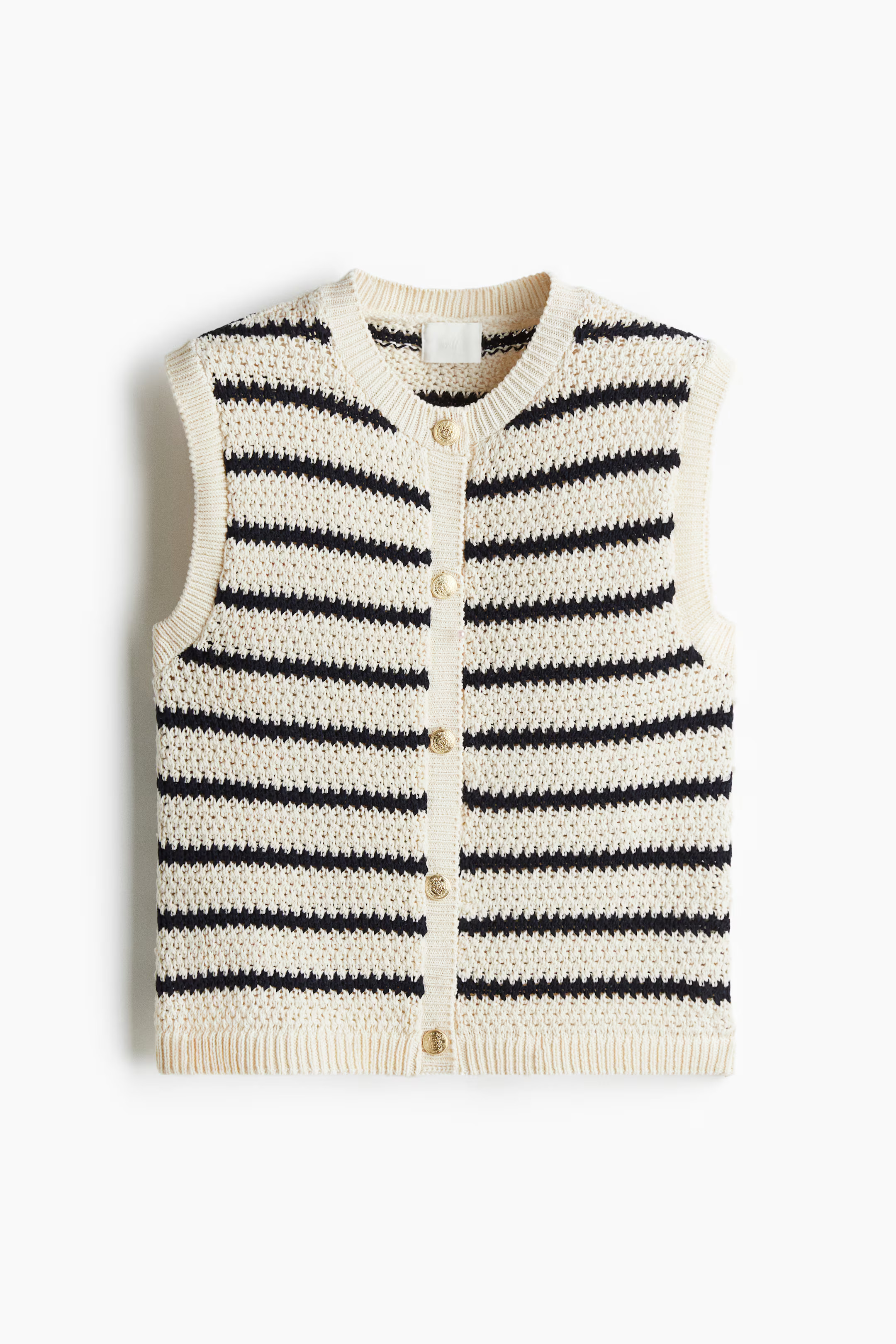 Button-front sweater vest | H&M (UK, MY, IN, SG, PH, TW, HK)