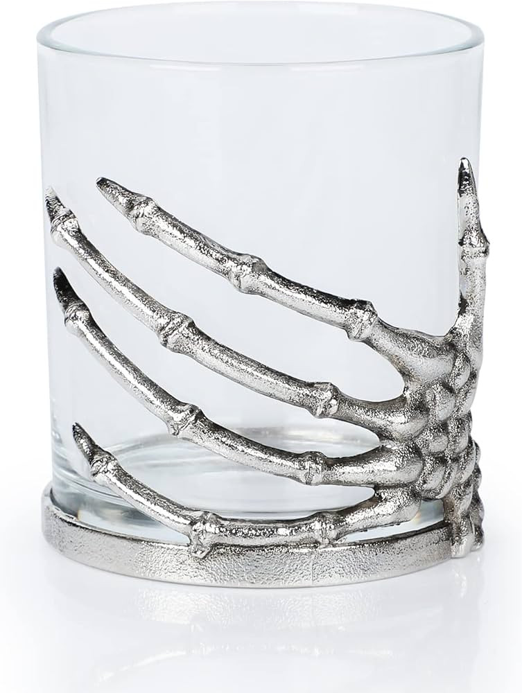 Amazon.com | Halloween Skull Wine Glass, Skeleton Ghost Hand Wine Glass, Halloween Drinking Glass... | Amazon (US)