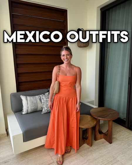 Outfits from Mexico! ☀️ 
Orange dress TTS - M
Yellow romper dress TTS - M reg 
Red cropped tank TTS - M/L in “electric sunset” color ❤️🍉⚡️
Drew’s crochet button down polo shirt -  TTS - L


#LTKTravel #LTKMens #LTKSeasonal