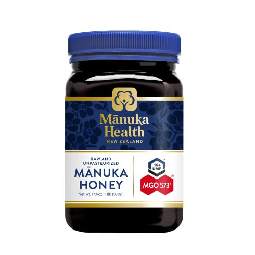 Manuka Health UMF 16+/MGO 573+ Manuka Honey (500g/17.6oz), Superfood, Authentic Raw Honey from New Zealand | Amazon (US)