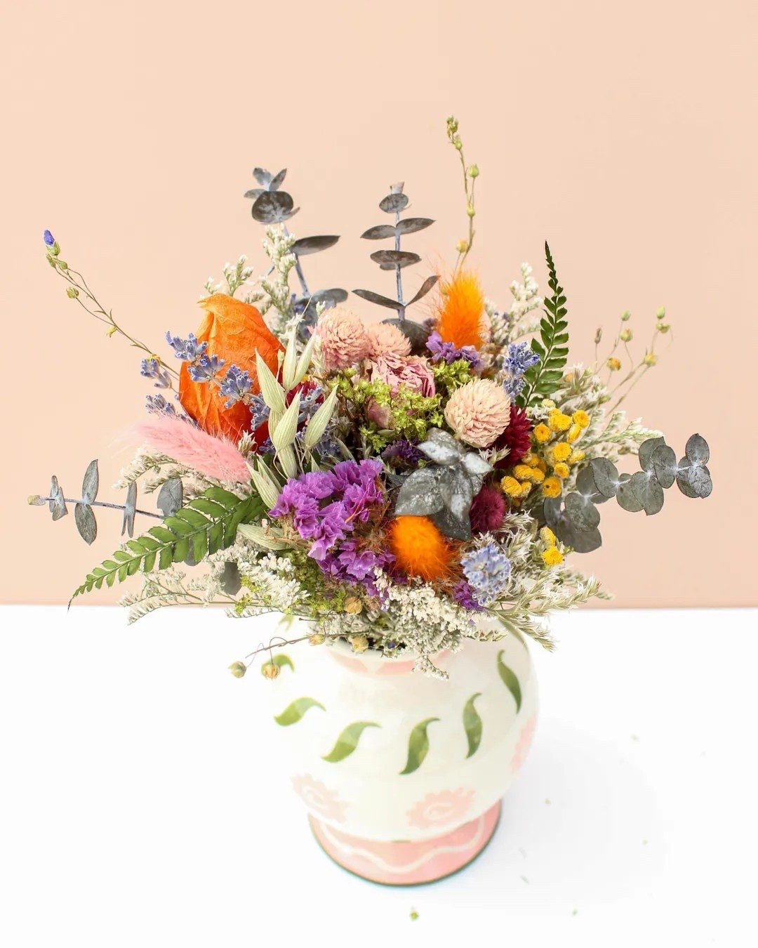This one-of-a-kind dried flower bouquet blends preserved roses, soft bunny tails, globe amaranth, daisies, silver herbs, and wispy meadow grasses in dreamy blush and neutral tones. Whether you choose a petite bud vase bunch or a full bridal bouquet, this everlasting arrangement adds timeless beauty to weddings, home décor, and meaningful gifts. Finished with your choice of natural twine, burlap lace, or ivory ribbon for a custom touch. #DriedFlowerBouquet #BridalBouquet #PreservedFlowers #BohoWedding #WeddingFlowers #NeutralDecor #EverlastingFlowers #RusticWedding #LTKWedding #FloralInspiration

#LTKWedding #LTKHome #LTKSeasonal