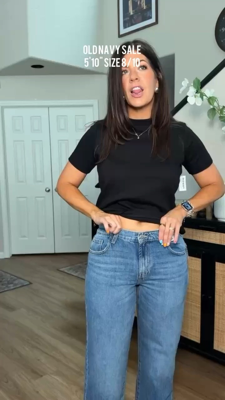 old navy sale Sized down in tee for a closet for (in a small I usually do medium) In a 10 regular low rise jeans  Midsize summer to fall outfits, easy outfit, workwear, fall fashion, lounge, midsize denim, casual, ootd, everyday outfit, mom life, brown, trendy tops, back to school

#LTKSeasonal #LTKOver40 #LTKMidsize