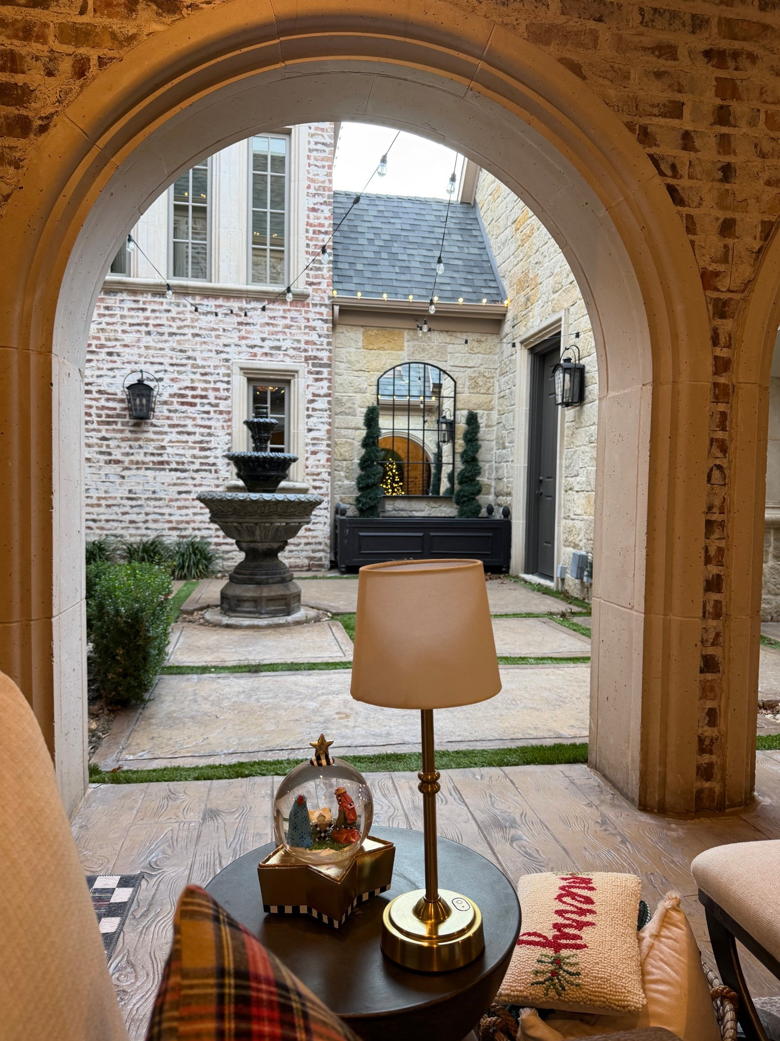 Savoring the cozy mornings of Christmas break. Coffee outside by the fireplace 

#LTKHoliday #LTKHome #LTKdayinmylife