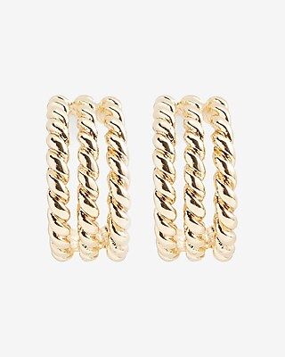 Small Rope Chain Hoop Earrings | Express