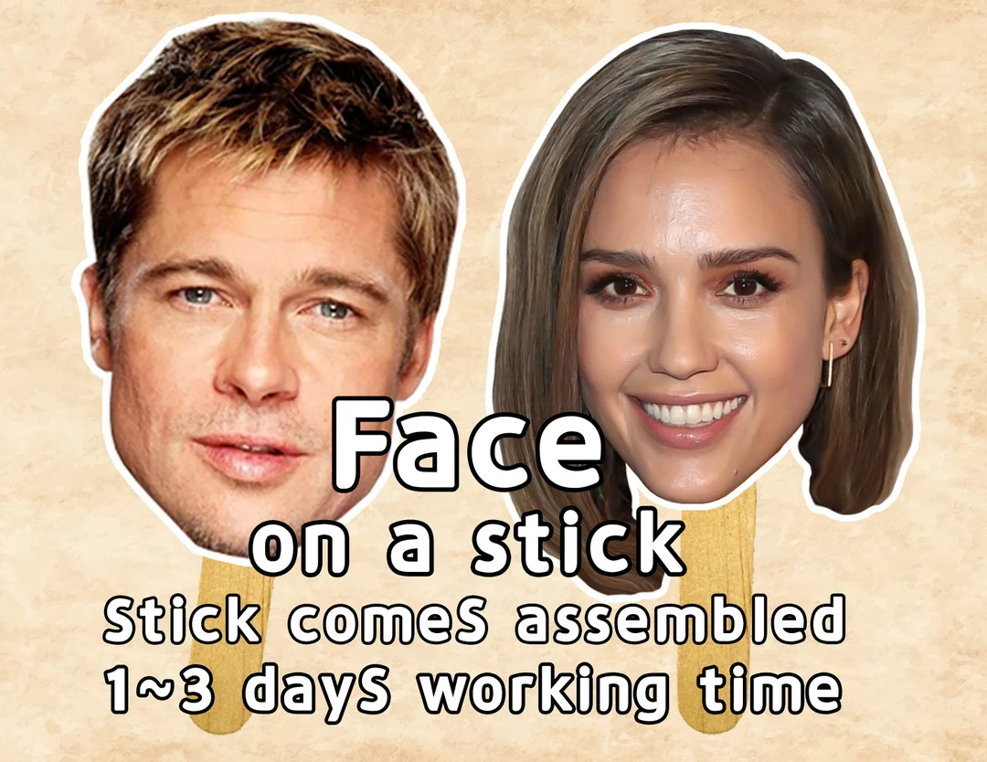 Personalized Face on a Stick Fan Head on A Stick - Etsy | Etsy (US)
