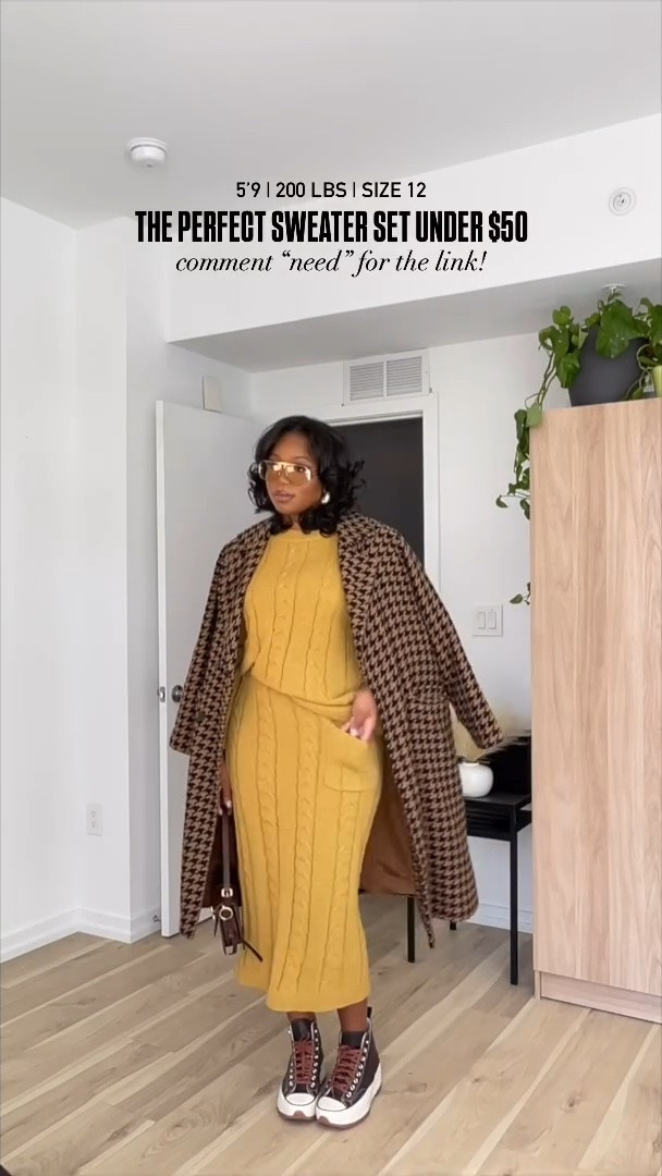 One of my favorite looks. Set is under $50!! I am 5’9 | 200 lbs wearing an XL in the set. Coat and shoes are old!!! Linking similar

#LTKStyleTip #LTKFindsUnder50 #LTKMidsize