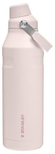 Stanley IceFlow Fast Flow Water Bottle 50 oz | Angled Spout Lid | Lightweight and Leakproof for Travel and Sports | Insulated Stainless Steel | BPA-Free | Rose Quartz | Amazon (US)