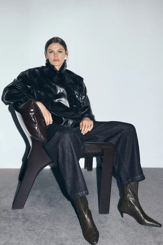 PRINTED HEEL ANKLE BOOTS | Zara US