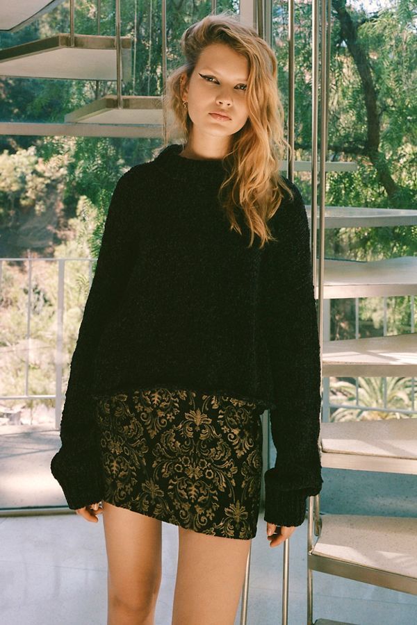 UO Colin Jacquard Mini Skirt | Urban Outfitters (US and RoW)