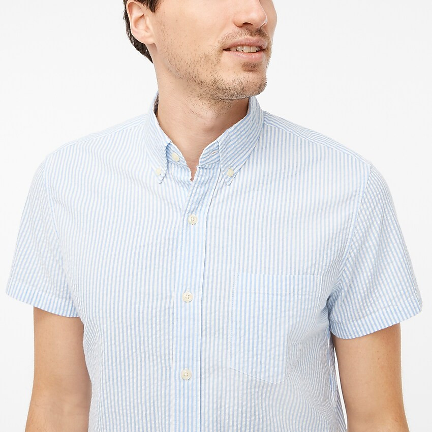 Slim short-sleeve seersucker shirt | J.Crew Factory