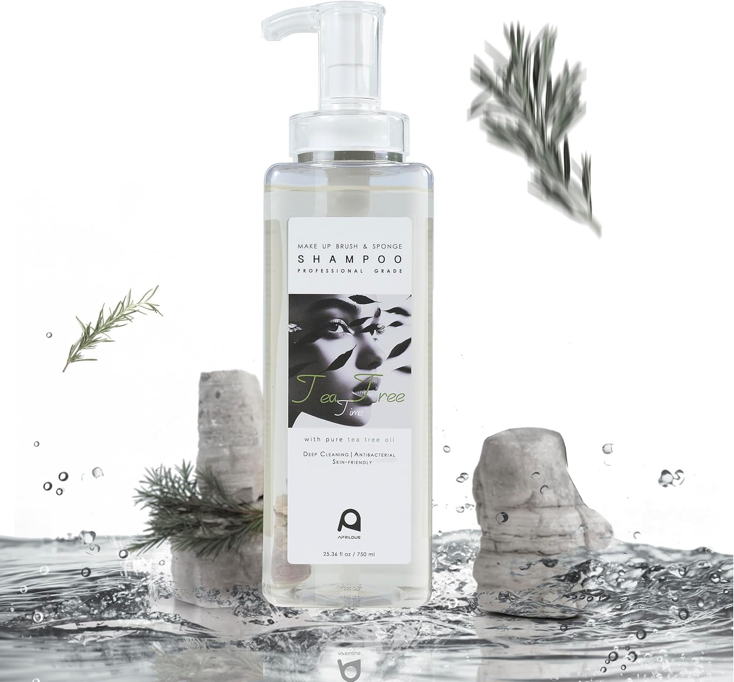 Makeup Brush Cleaner, Tea Tree Oil, Shampoo for Sponges & Puffs, Deep Cleaning, Antibacterial, Co... | Amazon (US)