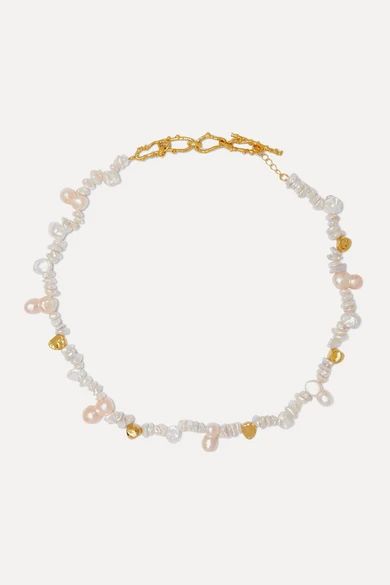 + Pach Tach gold-plated pearl necklace | NET-A-PORTER (UK & EU)