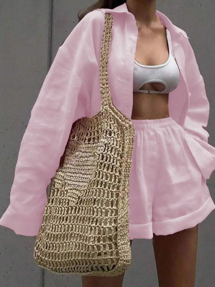 CA$27.45
-12%
CA$31.19
INAWLY 2pcs Women's Solid Color Long Sleeve Simple Top And Pocket Design Pants Casual Set Fall Cloth For Women
4.79
(500+)
Size
CA
US 4 (S)
US 6 (M)
10 Left
US 8/10 (L)
4 Left
US 12 (XL)
Check My Size
Size Guide
Not your size? Tell me your size
 | SHEIN