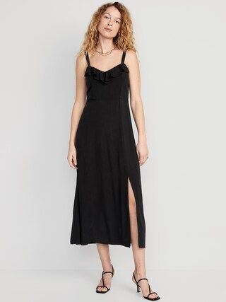 Fit & Flare Ruffle-Trimmed Maxi Cami Dress for Women | Old Navy (US)