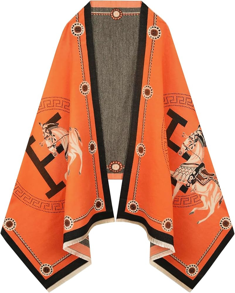 nratto Women's Reversible Pashmina Shawl Wrap for Women Big Scarf Holiday Gifts | Amazon (US)