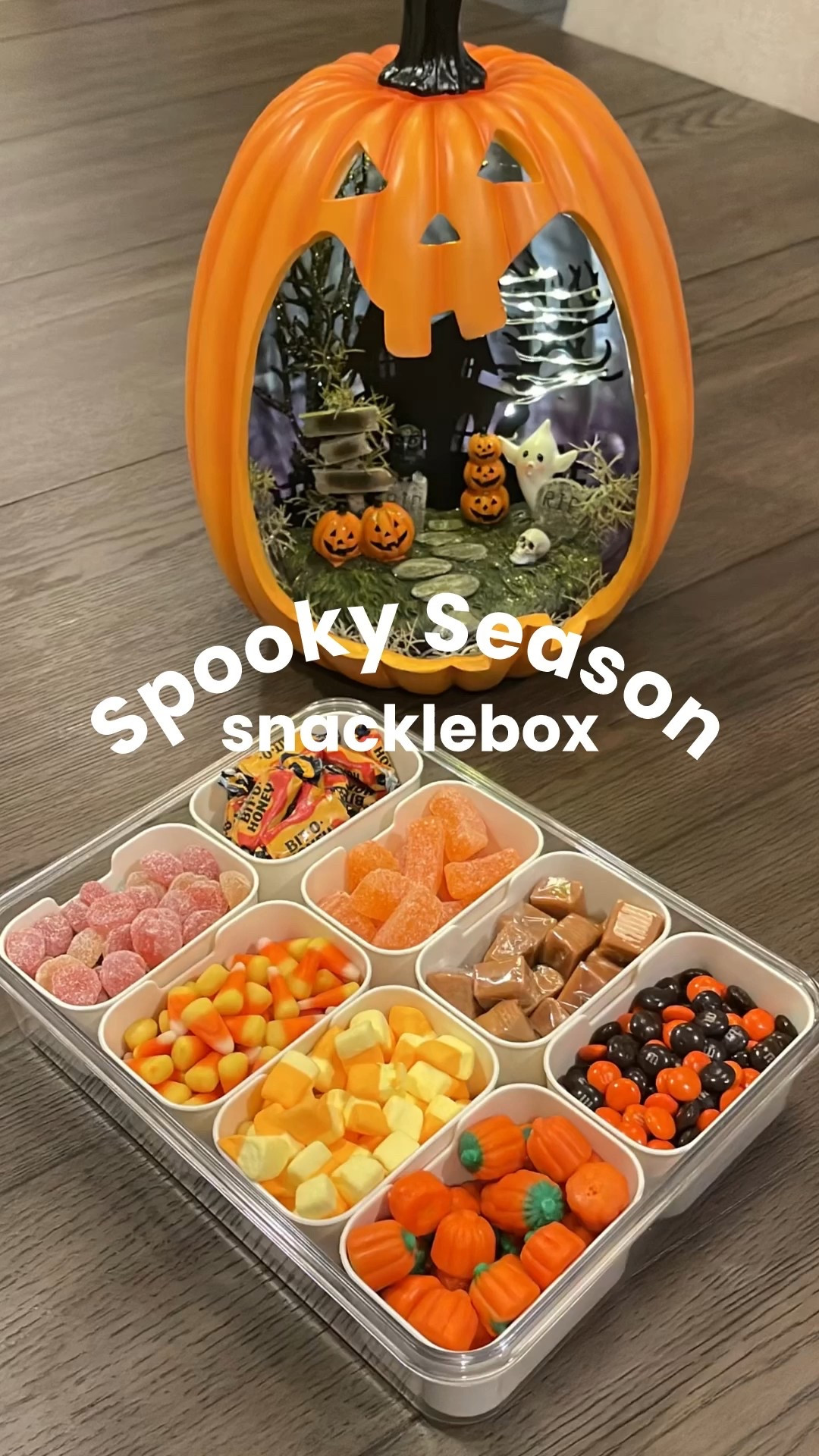 Fun fact: candy corn was originally called chicken feed when it was created in the 1880s — but it’s still a Halloween classic today. This snacklebox is filled with fall favorites like candy pumpkins, candy corn, and festive orange + black M&Ms. It’s an easy way to pack snacks (or candy in this case) for a fall road trip, or to bring along as a fun treat for a Halloween party.

#LTKSeasonal #LTKFallSale