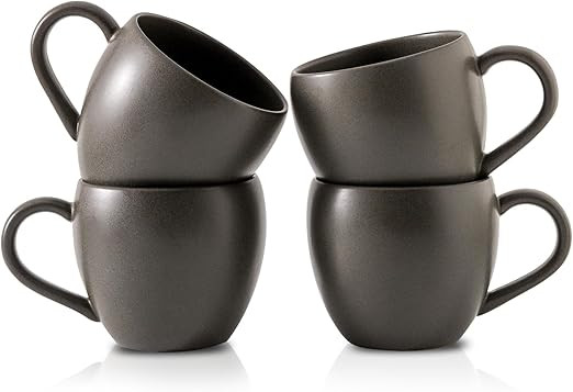 Coffee Mugs Set of 4, Stoneware 16 Oz Coffee Mugs for Cappuccino Latte Cocoa and Tea, Ceramic Cof... | Amazon (US)