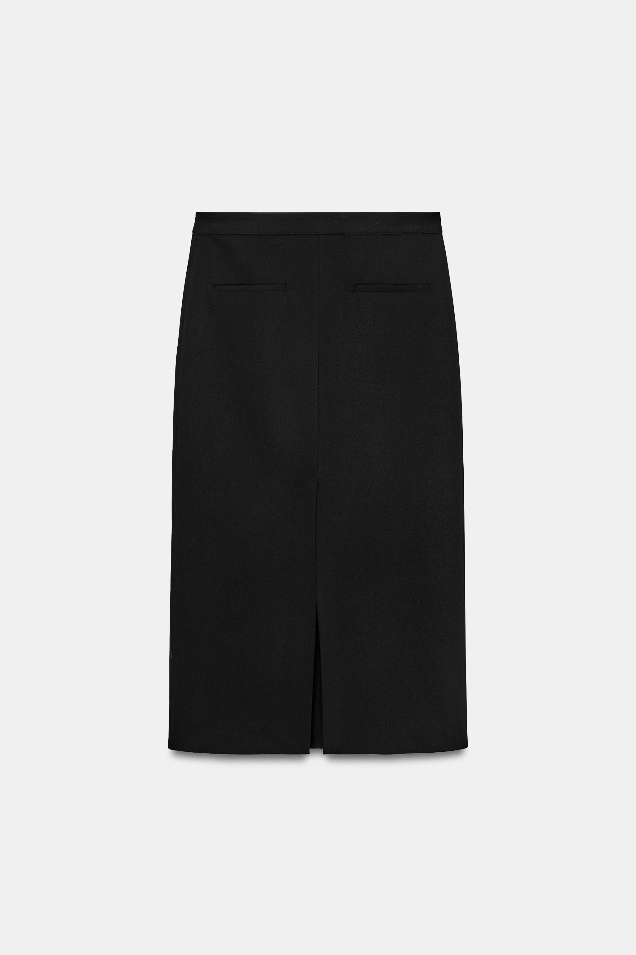 MIDI SKIRT WITH SLIT | Zara UK