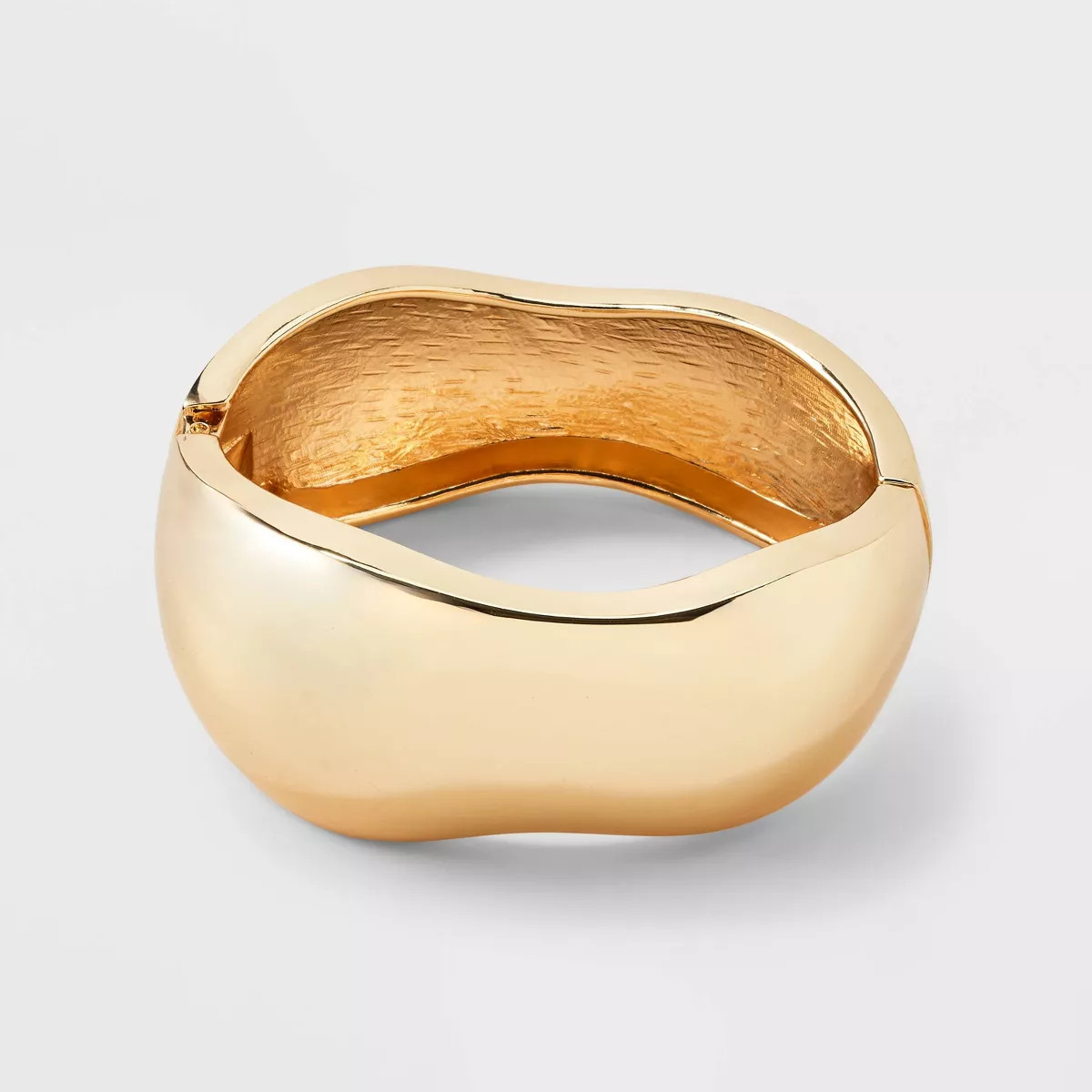 Wavy Hinged Cuff Bracelet - A New Day™ Gold | Target
