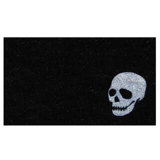 Calloway Mills White Skull 24 in. x 36 in. Coir Door Mat 153602436 - The Home Depot | The Home Depot