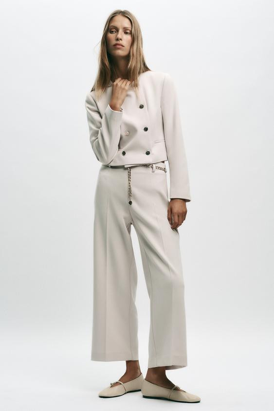 ZW COLLECTION LINEN VEST | Zara US