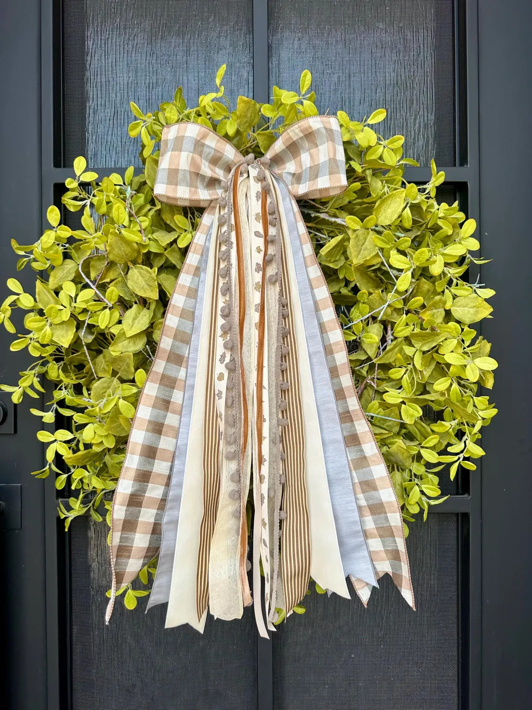 Fall Ribbon Set for Wreath—autumn Frost Ribbon Bundle - Etsy | Etsy (US)