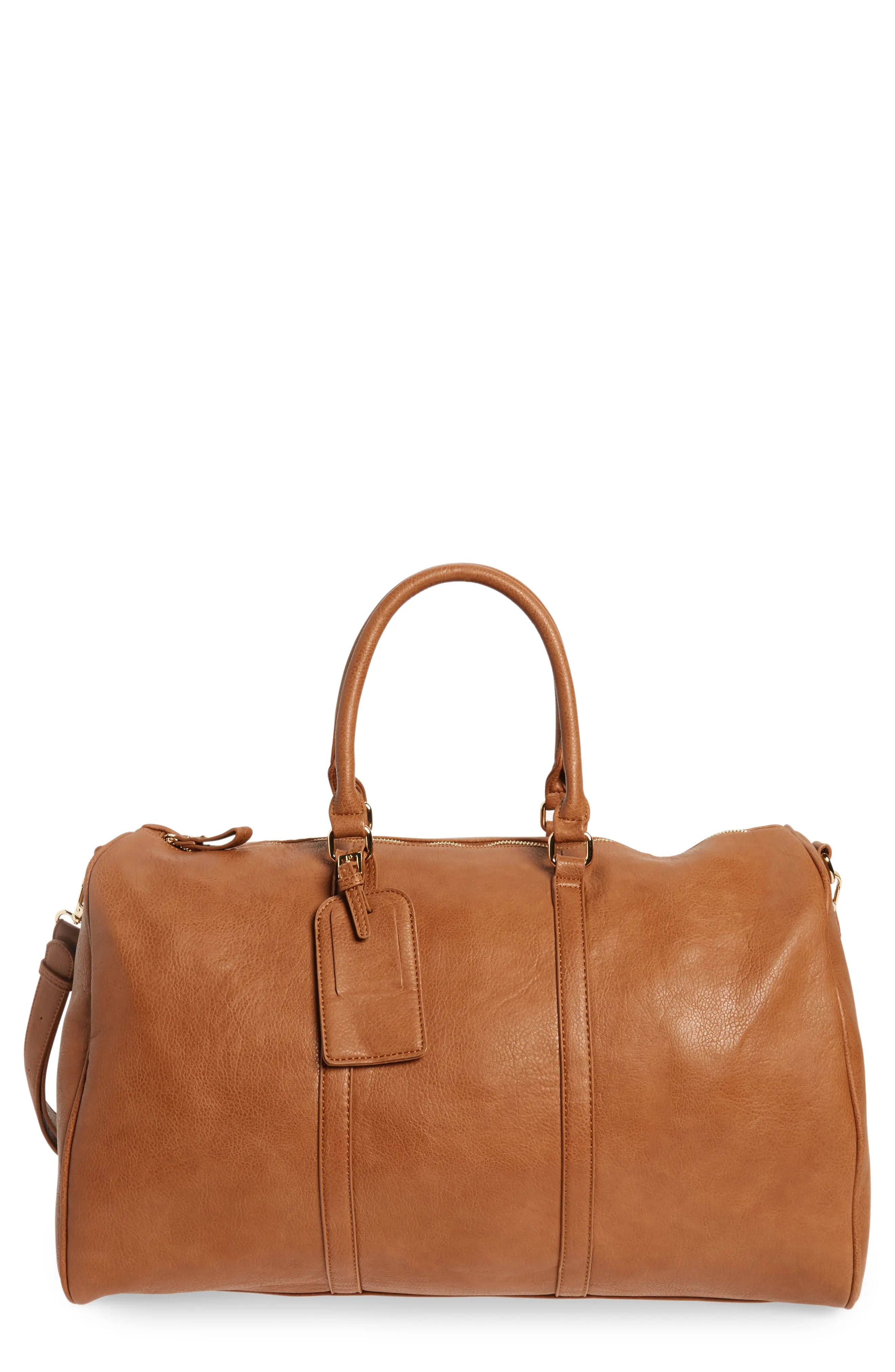 Sole Society 'Lacie' Faux Leather Duffel Bag | Nordstrom