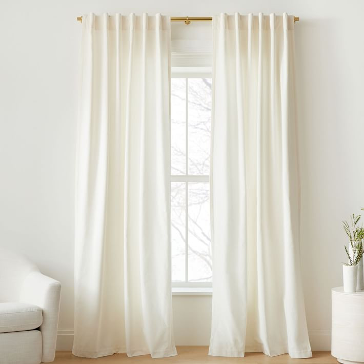 Cotton Velvet Curtain | West Elm (US)