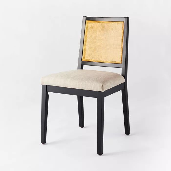 Oak Park Cane Dining Chair Black - Threshold&#8482; designed with Studio McGee | Target