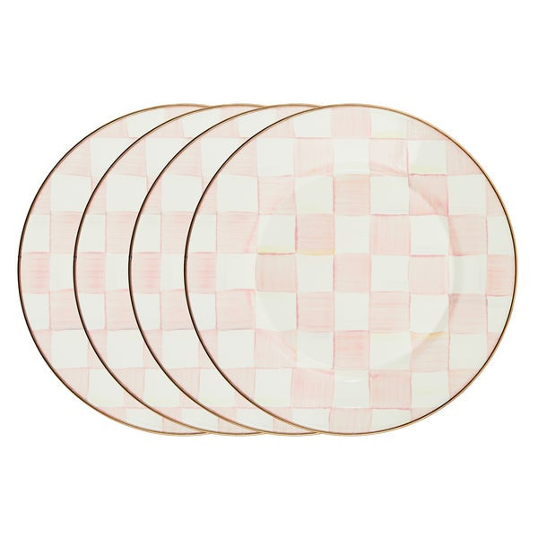 MacKenzie-Childs Rosy Check Dinner Plates | MacKenzie-Childs