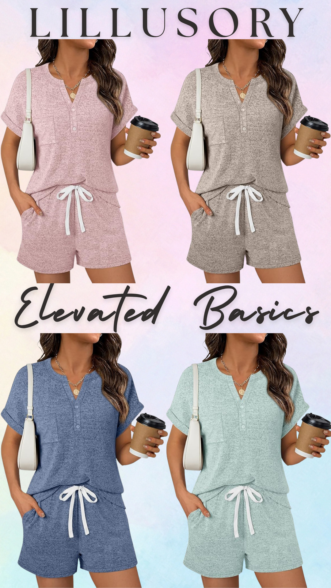 LILLUSORY Elevated Basics Pastel Loungewear – 2 Piece Sets ☁️

Lillusory is one of my most worn and most purchased lounge brands because their sets are soft, comfortable, affordable, and look really put together for everyday outfits.

These Lillusory lounge sets are perfect for loungewear, pajamas, running errands, travel days, airport outfits, casual days, work from home outfits, mom outfits, and everyday elevated basics, and they’re the kind of sets you can wear around the house but still look dressed.

I love these sets because they’re lightweight, breathable, and very soft, and the matching 2 piece sets make it really easy to throw on an outfit and still look put together.

These sets are especially good for spring and summer loungewear because the fabric is lightweight and breathable, and the pastel colors and neutral colors make them perfect for spring outfits and summer lounge sets.

Colors Available: pastel pink, light blue, sage green, lavender, oatmeal, beige, grey, and soft neutral lounge sets.

If you’re looking for loungewear sets, pajama sets, travel outfits, airport outfits, pastel lounge sets, or elevated basics you can wear every day, Lillusory is one of the best affordable lounge brands.

↓ Everything is linked! 

 

#LTKootd #LTKActive #LTKTravel